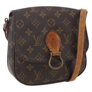 Authentic LOUIS VUITTON Monogram Saint Cloud MM Shoulder Bag M51243 LV